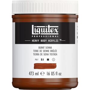 Liquitex Color acrílico Heavy Body, tierra siena tost transparente, 473 ML Liquitex Color acrílico Heavy Body, tierra siena tost transparente, 473 ML