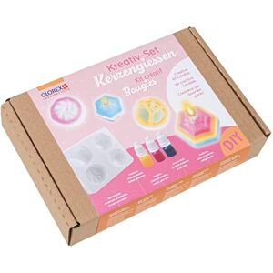 GLOREX Juego creativo para moldear velas, incluye accesorios para hacer minivelas de distintos colores, para niños a partir de 8 años GLOREX Juego creativo para moldear velas, incluye accesorios para hacer minivelas de distintos colores, para niños a partir de 8 años