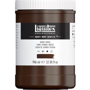 Liquitex Color acrílico Heavy Body, tierra de sombra tostada, 946 ML Liquitex Color acrílico Heavy Body, tierra de sombra tostada, 946 ML