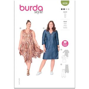 burdastyle Burda Style Sewing Pattern B6036 Patrón de costura para vestidos de mujer burdastyle Burda Style Sewing Pattern B6036 Patrón de costura para vestidos de mujer