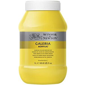 Winsor & Newton acrílico Galeria bote de 1L tono amarillo de cadmio medio Winsor & Newton acrílico Galeria bote de 1L tono amarillo de cadmio medio