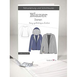 Fadenkäfer Patrón de costura e instrucciones de costura Blazer para mujer Fadenkäfer Patrón de costura e instrucciones de costura Blazer para mujer