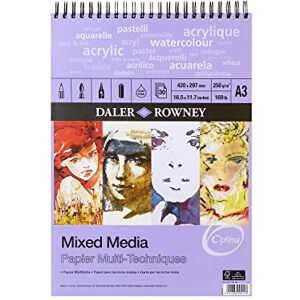 Daler Rowney Optima Bloc Espiral Técnicas Mixtas A3 250G 30 hojas Daler Rowney Optima Bloc Espiral Técnicas Mixtas A3 250G 30 hojas