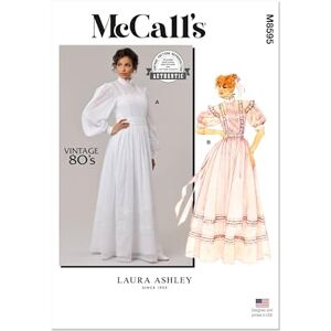 McCall's Laura Ashley A Patrón de costura para vestido de mujer (6-8-10-12-14-16) McCall's Laura Ashley A Patrón de costura para vestido de mujer (6-8-10-12-14-16)
