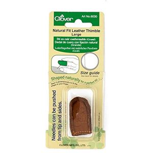 Clover Natural Fit Leather Thimble Large- Clover Natural Fit Leather Thimble Large-