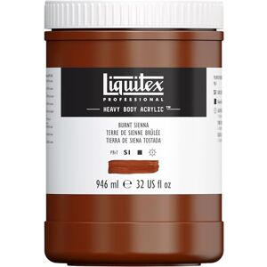 Liquitex Color acrílico Heavy Body, tierra de siena tostada, 946 ML Liquitex Color acrílico Heavy Body, tierra de siena tostada, 946 ML