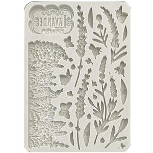 Molde de Silicona Lavender de Stamperia - Herramienta de Manualidades Flora Fauna Molde de Silicona Lavender de Stamperia - Herramienta de Manualidades Flora Fauna