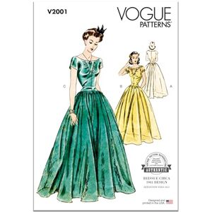 Vogue Patterns Vogue Vestido de mujer Y5 (18-20-22-24-26) Vogue Patterns Vogue Vestido de mujer Y5 (18-20-22-24-26)