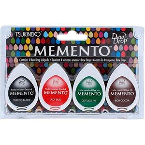 Tsukineko Memento Set de 4 Piezas Gotta Have - Tinta de Manualidades Tsukineko Memento Set de 4 Piezas Gotta Have - Tinta de Manualidades