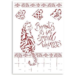 Stamperia Plantilla G Casa Granada Cat Stamperia Plantilla G Casa Granada Cat