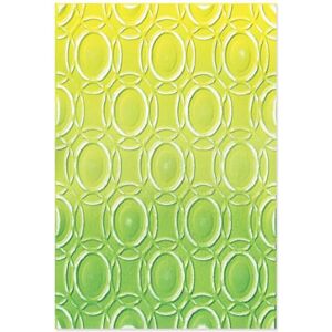 Sizzix Cosmopolitan Anillos Dorados - Carpeta de Relieve Sizzix Cosmopolitan Anillos Dorados - Carpeta de Relieve