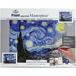 Pracht Creatives Hobby Royal & Langnickel Painting By Numbers Masterpiece Starry Night, contiene Lienzo, Pinturas y Pinceles, Para Adultos y Niños A Partir de 8 Años Pracht Creatives Hobby Royal & Langnickel Painting By Numbers Masterpiece Starry Night, contiene Lienzo, Pinturas y Pinceles, Para Adultos y Niños A Partir de 8 Años
