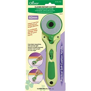 Clover 334089 Cortador Giratorio de cojín Suave: 60 mm, Verde Clover 334089 Cortador Giratorio de cojín Suave: 60 mm, Verde