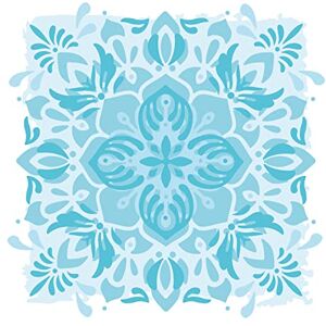 Plantilla de mosaico de flores superponible - Plantilla Plantilla de mosaico de flores superponible - Plantilla