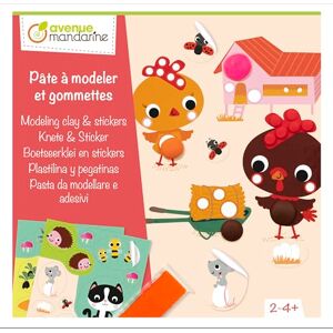 Avenue Mandarine Coffret créatif enfant PATES A MODELER ET GOMMETTES À partir de 2 ans LA FERME Avenue Mandarine Coffret créatif enfant PATES A MODELER ET GOMMETTES À partir de 2 ans LA FERME