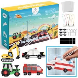 La Manuli Cuentas para Planchar Set Completo de Manualidades DIY para Niños Fuse Beads Kit 6000 Piezas, 10 Colores, Plantillas de Vehículos, Llaveros y Imanes, Cuentas Flexibles 5mm La Manuli Cuentas para Planchar Set Completo de Manualidades DIY para Niños Fuse Beads Kit 6000 Piezas, 10 Colores, Plantillas de Vehículos, Llaveros y Imanes, Cuentas Flexibles 5mm