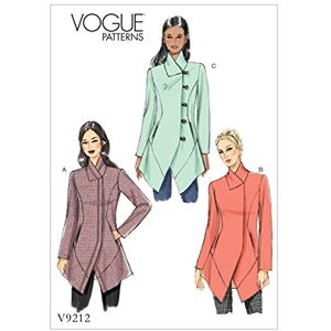 Vogue Patterns 9212 A5 de Costura para Chaqueta, Tejido, Multicolor, tamaños 6 – 14 Vogue Patterns 9212 A5 de Costura para Chaqueta, Tejido, Multicolor, tamaños 6 – 14