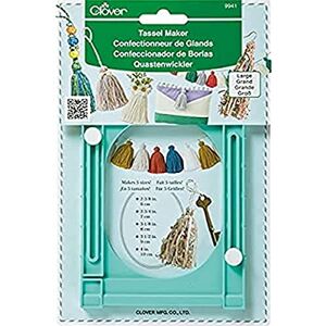 Clover Confeccionador de borlas, Plástico, Multicolor, Grande Clover Confeccionador de borlas, Plástico, Multicolor, Grande