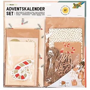 Folia Falala Juego de calendario de Adviento (97 piezas, para crear un calendario de Adviento individual con elegantes bolsas de regalo) Folia Falala Juego de calendario de Adviento (97 piezas, para crear un calendario de Adviento individual con elegantes bolsas de regalo)