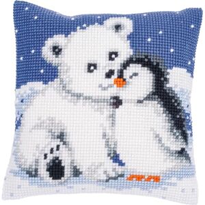 Vervaco Punto De Cruz Kit Cojin Decorativo OSO BLANCO Y PINGÜINO Manualidades Adultos Decoracion Bordar Kit Principiantes Completo DIY Bordado Creativo Regalo ca. 40x40 cm Cross Stitch Embroidery Vervaco Punto De Cruz Kit Cojin Decorativo OSO BLANCO Y PINGÜINO Manualidades Adultos Decoracion Bordar Kit Principiantes Completo DIY Bordado Creativo Regalo ca. 40x40 cm Cross Stitch Embroidery