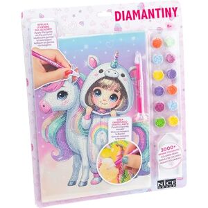 DIAMANTINY Design Art Kawaii Unicorn Blister 9, Chica con Unicornio DIAMANTINY Design Art Kawaii Unicorn Blister 9, Chica con Unicornio