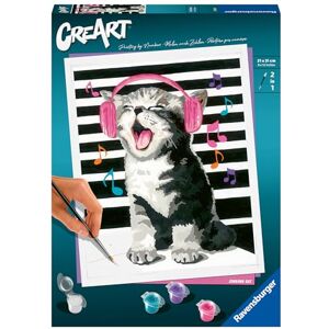 Ravensburger Creart Serie C Trend: El Gatito Cantante Pintar Por Numeros Adultos Y Niños Cuadros Para Pintar Por Numeros Manualidades Adultos Y Niños De 14 Años O Más 24x30cm Ravensburger Creart Serie C Trend: El Gatito Cantante Pintar Por Numeros Adultos Y Niños Cuadros Para Pintar Por Numeros Manualidades Adultos Y Niños De 14 Años O Más 24x30cm