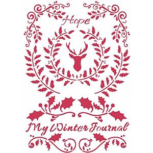 Stamperia INTL, KFT (3PL) Plantilla G 21 x 29,7 cm – Winter Tales Hope, Multicolor, 21x29.7 Stamperia INTL, KFT (3PL) Plantilla G 21 x 29,7 cm – Winter Tales Hope, Multicolor, 21x29.7