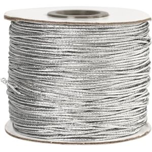 Creativ Cordón elástico, grosor 1 mm, plata, 100m Creativ Cordón elástico, grosor 1 mm, plata, 100m