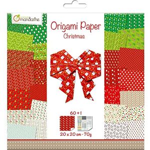 Avenue Mandarine Set Creativo (con Origami Papel, 60 hojas (30 Designs X2), 20 x 20 cm 70 g, ambos lados + 1 Ojo Arcos Manualidades Actividad, para niños) 1 Pack Navidad Avenue Mandarine Set Creativo (con Origami Papel, 60 hojas (30 Designs X2), 20 x 20 cm 70 g, ambos lados + 1 Ojo Arcos Manualidades Actividad, para niños) 1 Pack Navidad