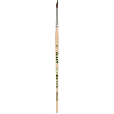 JOLLY Pinceles para el Pelo nº 6, Caja de cartón de 12 Unidades, Ideal para Acuarelas, Ceras, Efecto Acuarela, Larga duración, Efecto Madera, para Escuela, Clases de Arte, Manualidades JOLLY Pinceles para el Pelo nº 6, Caja de cartón de 12 Unidades, Ideal para Acuarelas, Ceras, Efecto Acuarela, Larga duración, Efecto Madera, para Escuela, Clases de Arte, Manualidades