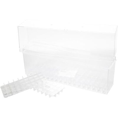 COPIC Ciao, Estuche de plástico vacío, expositor acrílico para 72 rotuladores Twin con una punta de anchura media y otra de pincel COPIC Ciao, Estuche de plástico vacío, expositor acrílico para 72 rotuladores Twin con una punta de anchura media y otra de pincel