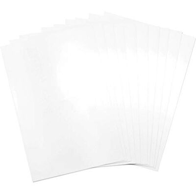 Sizzix Plástico retráctil Surfaces, 8 1/2 x 11 pulgadas, blanco, 10 hojas Sizzix Plástico retráctil Surfaces, 8 1/2 x 11 pulgadas, blanco, 10 hojas