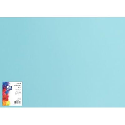 Oxford Cartón de dibujo de 50 x 70 cm/cartón para manualidades, DIN B2, cartón B2, papel para manualidades, 225 g/m², cartón Bristol, 25 hojas, color azul claro, 25 unidades Oxford Cartón de dibujo de 50 x 70 cm/cartón para manualidades, DIN B2, cartón B2, papel para manualidades, 225 g/m², cartón Bristol, 25 hojas, color azul claro, 25 unidades