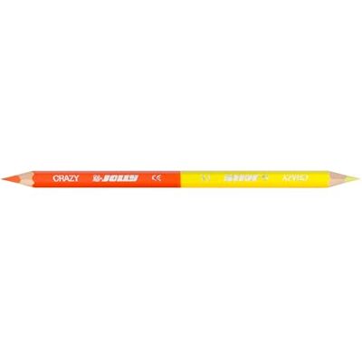 JOLLY Superstick Crazy Lápices de colores hexagonales (12 unidades, punta doble, irrompible, no tóxico, mina extragruesa), color naranja claro JOLLY Superstick Crazy Lápices de colores hexagonales (12 unidades, punta doble, irrompible, no tóxico, mina extragruesa), color naranja claro
