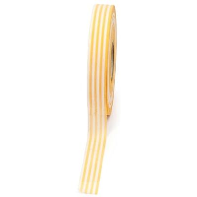 Mopec Amarilla Cinta de Vichy de Rayas Ancho 20mm Rollo de 50metros, Normal Mopec Amarilla Cinta de Vichy de Rayas Ancho 20mm Rollo de 50metros, Normal