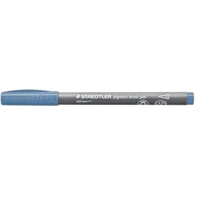 STAEDTLER Brush pen pigment Arts, azul delfterblau, pigmented Premium Zeichentusche, Pinselspitze für Varienbreite Linienbreite wasserabweisend, schnelltrocknend, 10 brush pens im Kartonetui, 371-63 STAEDTLER Brush pen pigment Arts, azul delfterblau, pigmented Premium Zeichentusche, Pinselspitze für Varienbreite Linienbreite wasserabweisend, schnelltrocknend, 10 brush pens im Kartonetui, 371-63