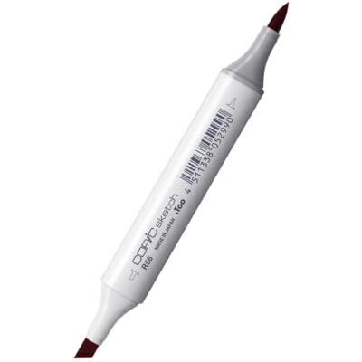 COPIC Marcador de boceto tipo R 56 Currant, rotulador de pincel profesional, con una punta súper broad y una punta mediana COPIC Marcador de boceto tipo R 56 Currant, rotulador de pincel profesional, con una punta súper broad y una punta mediana