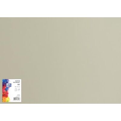 Oxford Cartón de dibujo de 50 x 70 cm/cartón para manualidades, DIN B2, cartón B2, papel para manualidades, 225 g/m², cartón Bristol, 25 hojas, color gris, 25 unidades Oxford Cartón de dibujo de 50 x 70 cm/cartón para manualidades, DIN B2, cartón B2, papel para manualidades, 225 g/m², cartón Bristol, 25 hojas, color gris, 25 unidades