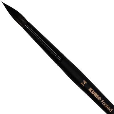 KUM Pincel para acuarela Faded redondo, tamaño 14 KUM Pincel para acuarela Faded redondo, tamaño 14