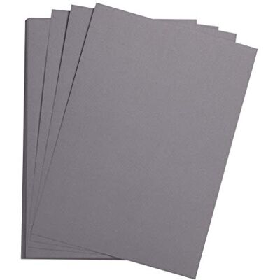 Clairefontaine - Etival Color 25F A3 160g - Gris oscuro - Paquete 2 - Paper Clairefontaine - Etival Color 25F A3 160g - Gris oscuro - Paquete 2 - Paper