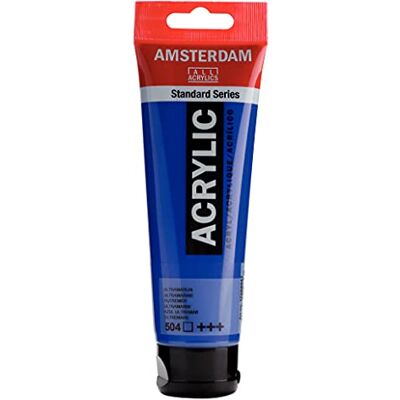 Amsterdam Standard Series Colores Acrílicos Tubo 120 ml Azul Ultramar 504 (17095042) Amsterdam Standard Series Colores Acrílicos Tubo 120 ml Azul Ultramar 504 (17095042)