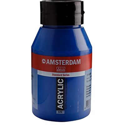 Amsterdam Bote de acrílico de la serie estándar 1000 ml azul ftalo 570 (17715702) Amsterdam Bote de acrílico de la serie estándar 1000 ml azul ftalo 570 (17715702)
