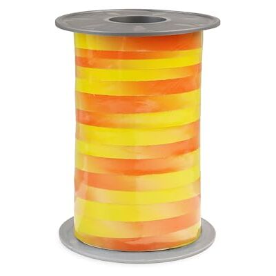PRÄSENT Cinta de regalo POTPOURRI amarillo/naranja, 200 metros, 10 mm, para manualidades, decoración y embalaje de regalos en cualquier ocasión PRÄSENT Cinta de regalo POTPOURRI amarillo/naranja, 200 metros, 10 mm, para manualidades, decoración y embalaje de regalos en cualquier ocasión