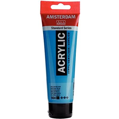 Amsterdam Standard Series Colores Acrílicos Tubo 120 ml Azul Brillante 564 (17095642) Amsterdam Standard Series Colores Acrílicos Tubo 120 ml Azul Brillante 564 (17095642)