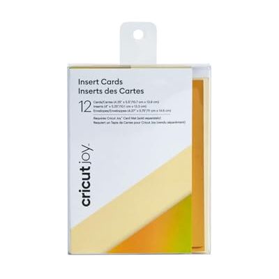 Cricut Tarjetas de encartes Joy™, Crema/Oro Mate Holográfico Cricut Tarjetas de encartes Joy™, Crema/Oro Mate Holográfico