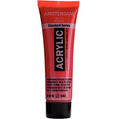 Amsterdam Tubo acrílico Serie Estándar 20ml Rojo permanente púrpura 348 () Amsterdam Tubo acrílico Serie Estándar 20ml Rojo permanente púrpura 348 ()