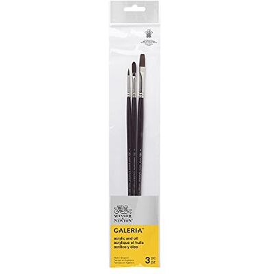 Winsor & Newton Winsor & Galeria Juego de Pinceles Acrílicos 2 Mango Largo Winsor & Newton Winsor & Galeria Juego de Pinceles Acrílicos 2 Mango Largo