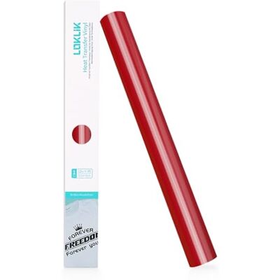 LOKLIK Rollo de vinilo de transferencia de calor (30,5 x 180 cm), Vinilo Termotransferible para Personalizar Camisetas, Bolsas Lavable a Máquina, Colores Vibrantes y Alta Durabilidad (rojo) LOKLIK Rollo de vinilo de transferencia de calor (30,5 x 180 cm), Vinilo Termotransferible para Personalizar Camisetas, Bolsas Lavable a Máquina, Colores Vibrantes y Alta Durabilidad (rojo)