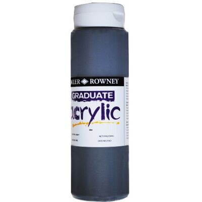 Daler Rowney Daler-Rowney Graduate Pintura acrílica (bote de 500 ml), color gris neutro Daler Rowney Daler-Rowney Graduate Pintura acrílica (bote de 500 ml), color gris neutro