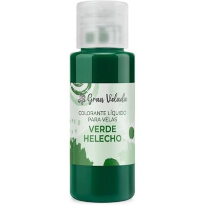 GRAN VELADA Colorante Líquido para Velas Verde Helecho 250 ml Ideal para Velas Artesanales Versátil en Diseños Pigmento de Calidad GRAN VELADA Colorante Líquido para Velas Verde Helecho 250 ml Ideal para Velas Artesanales Versátil en Diseños Pigmento de Calidad
